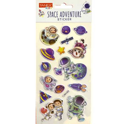 TANEX TNX-5087 SPACE ADVENTURE STİCKER-6 PUFFY STİ