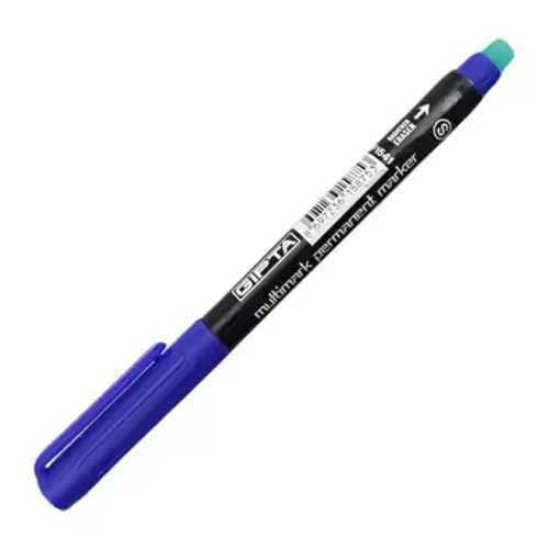 GIPTA ASETAT KALEMİ PERMANENT MARKER S MAVİ -12