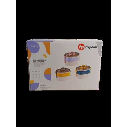 FİXPOİNT ÇELİK BESLENME KABI 1900ML P-1826