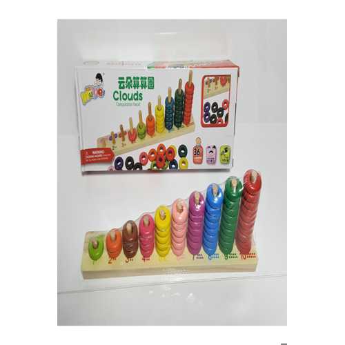AHŞAP HALKA SAYI BONCUĞU OYUNCAK