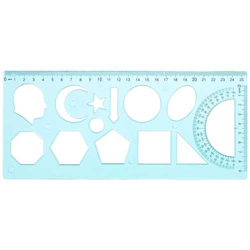 ARK GEOMETRİK ŞABLON CETVEL 037