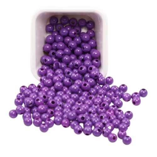 PLASTİK MAKROME BONCUK 10MM 500GR MOR B3983