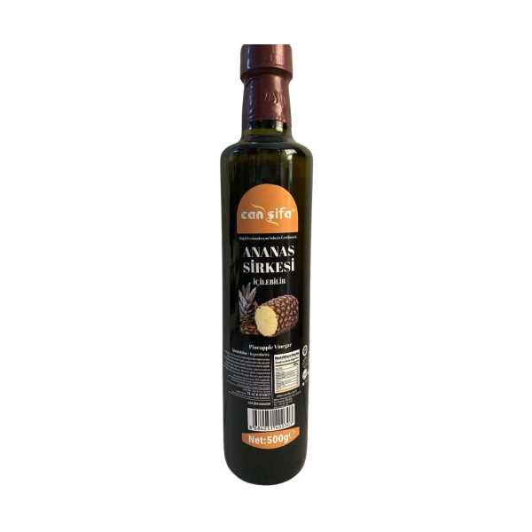 CANŞİFA İÇİLEBİLİR DOĞAL FERMANTASYON ANANAS SİRKESİ 500 ML