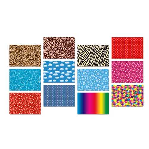 KESKİN 50X70 110GR 12Lİ KRŞ. DESENLİ FON KARTONU