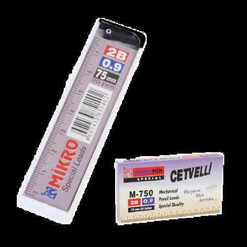 MİKRO M-750 75MM CETVELLİ KURŞUN KALEM UCU 0,9MM