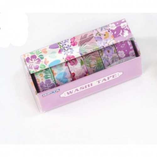 GIPTA RENKLİ BANT FLOWERS 1,5CMX2M 6LI SET