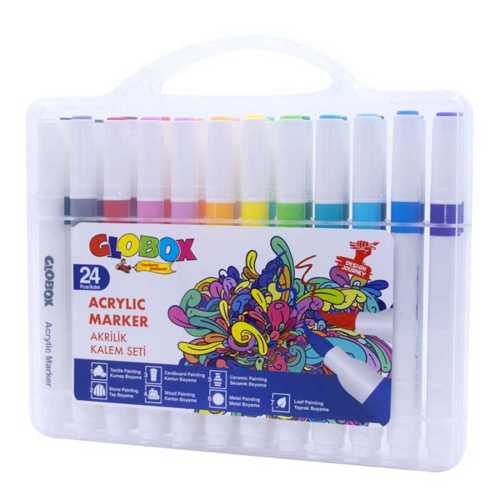 GLOBOX AKRİLİK KALEM SETİ 24 RENK