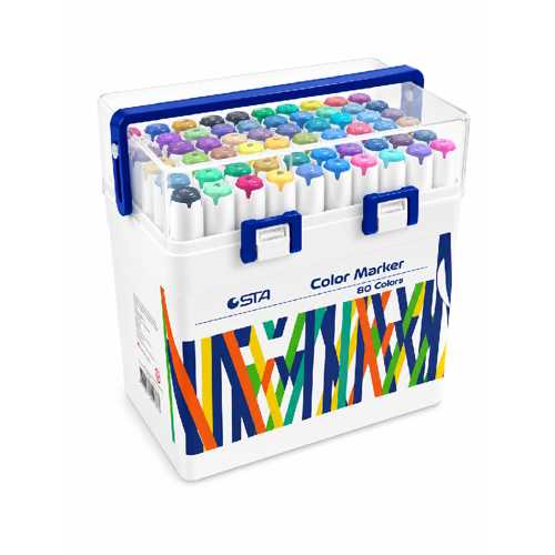 STA ÇİFT UÇLU PERMANENT MARKER 80Lİ