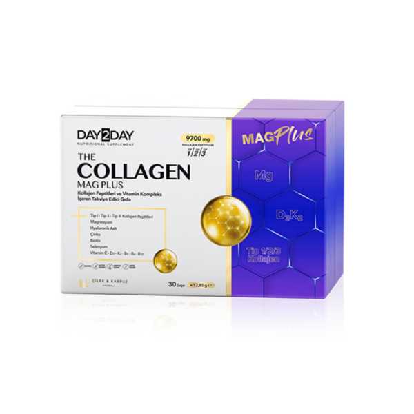 ORZAX DAY2DAY THE COLLAGEN MAG PLUS KARPIZ VE ÇİLEK AROMALI 30 SAŞE