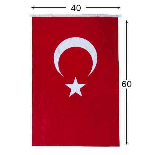 ORMİ ALPAKA TÜRK BAYRAĞI 40X60CM