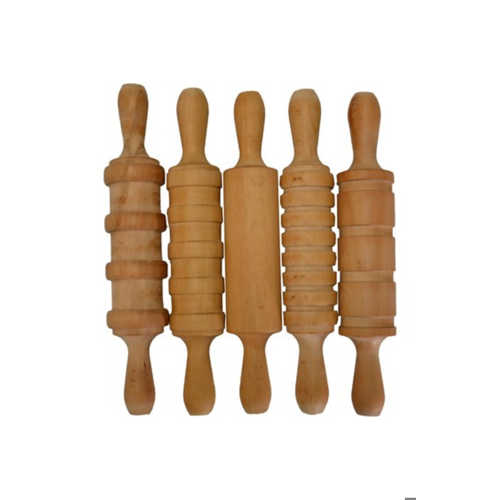 AHŞAP MERDANE SETİ ŞEKİLLİ 5 ADET 30CM
