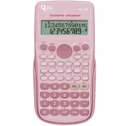 PİN HESAP MAKİNESİ 240 FONKSİYONLU PEMBE