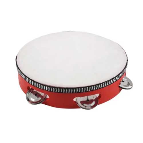 DERİ TEF 27CM 5 ZİLLİ PLASTİK KENARLI