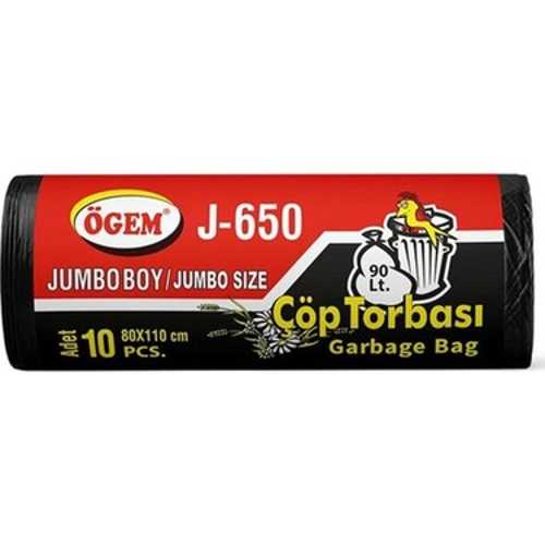 KESPACK ÇÖP TORBASI JUMBO 80X110 90LT J-650 10LU