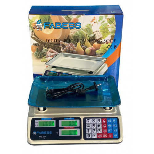 DİJİTAL GÖSTERGELİ ELEKTRONİK BAKKAL KASAP MANAV TERAZİSİ 40 KG (4172)