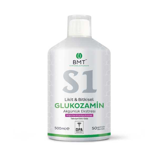 BMT S1 GLUKOZAMİN, LİKİT & BİTKİSEL GLUKOZAMİN  VE AKGÜNLÜK EKSTRESİ 500 ML