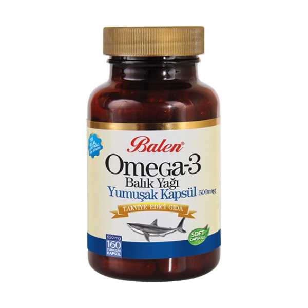 BALEN OMEGA 3 BALIK YAĞI YUMUŞAK KAPSÜL 650 MG* 160 ADET