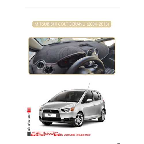 MITSUBISHI COLT EKRANLI 2004-2013TORPİDO KORUMA HALISI BEJ KENAR