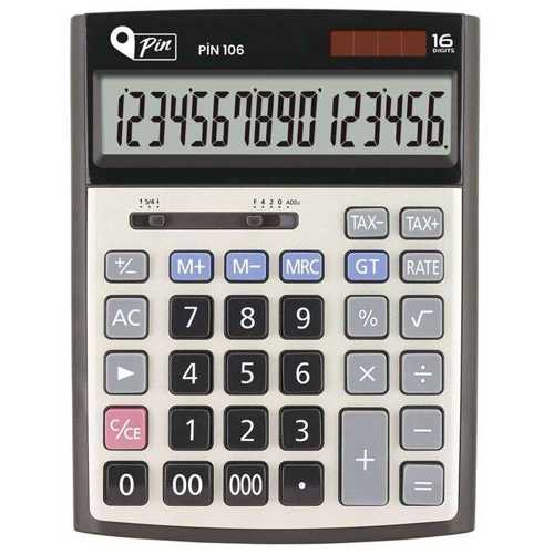 PİN HESAP MAKİNESİ MASAÜSTÜ 16 HANE 106