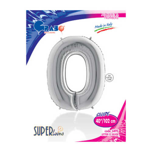 KİKAJOY HARF FOLYO BALON 40" GÜMÜŞ -O-