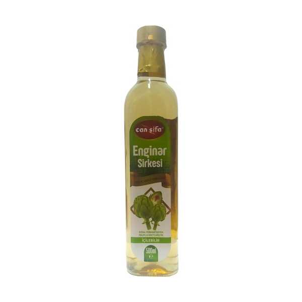 CAN ŞİFA DOĞAL FERMANTASYON KATKISIZ ENGİNAR SİRKESİ CAM ŞİŞE 500 ML