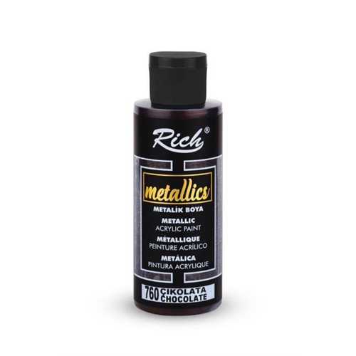 RİCH METALİK AKRİLİK 120ML 760 ÇİKOLATA