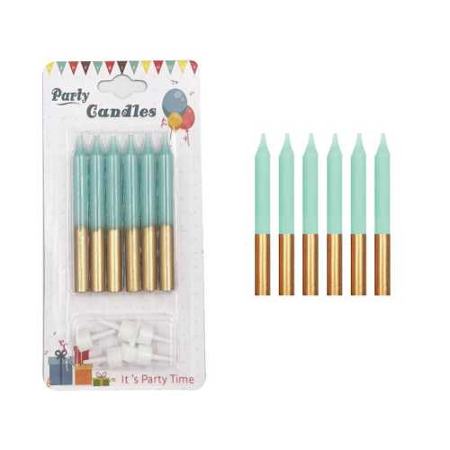 BRŞ MUM İNCE 2 RENK 8CM 6 LI
