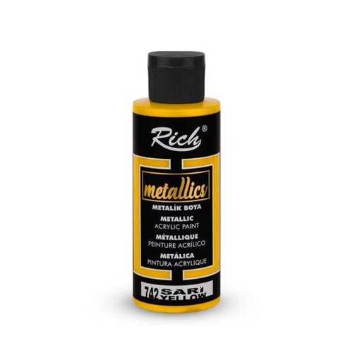 RİCH METALİK AKRİLİK 30ML 742 SARI