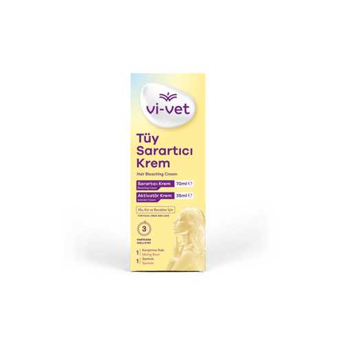 TÜY SARARTICI KREM YÜZ, KOL BACAKLAR IÇIN 70 ML SARARTICI 35 ML AKTIVATÖR