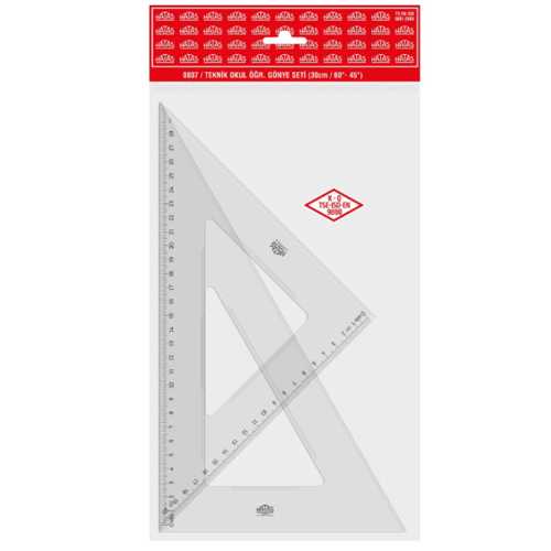 HATAS TEKNİK OKUL ÖĞRENCİ GÖNYE SETİ 30/60 -10-