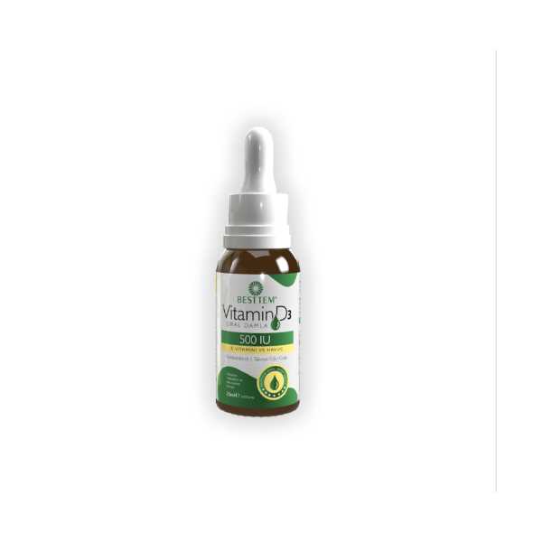 D3 ORAL DAMLA 20 ML (E VİTAMİNİ & HAVUÇ)