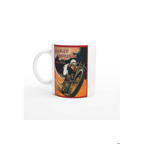 HARLEY RETRO YARIŞÇI BASKILI KUPA BARDAK