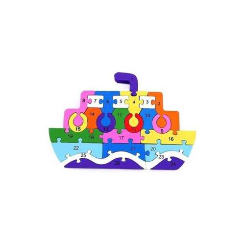 AHŞAP EĞİTİCİ PUZZLE GEMİ YAPBOZ BULTAK