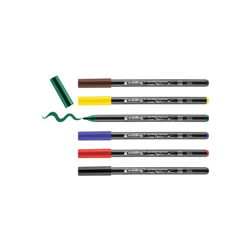 EDDİNG PORSELEN KALEMİ FIRÇA UÇLU 1MM- 4MM TEKLİ