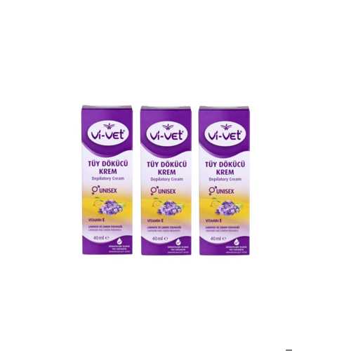 TÜY DÖKÜCÜ KREM UNISEX 40 ML X 3 ADET