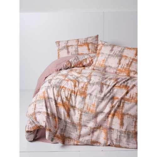 COTTON BOX FLANEL NEVRESIM TAKIMI ÇIFT KIŞILIK RINA KIREMIT