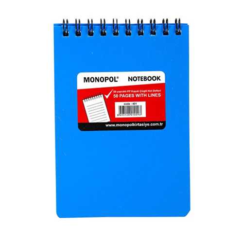 MONOPOL NOT DEFTERİ 9X13CM 50YP CODE:401 -24