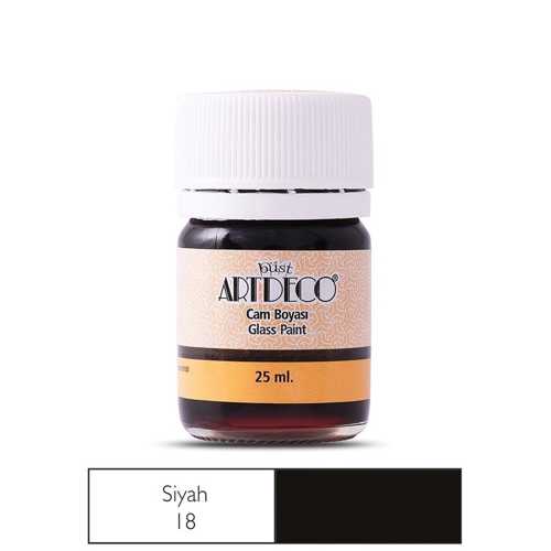 ARTDECO CAM BOYASI 25ML SİYAH 18