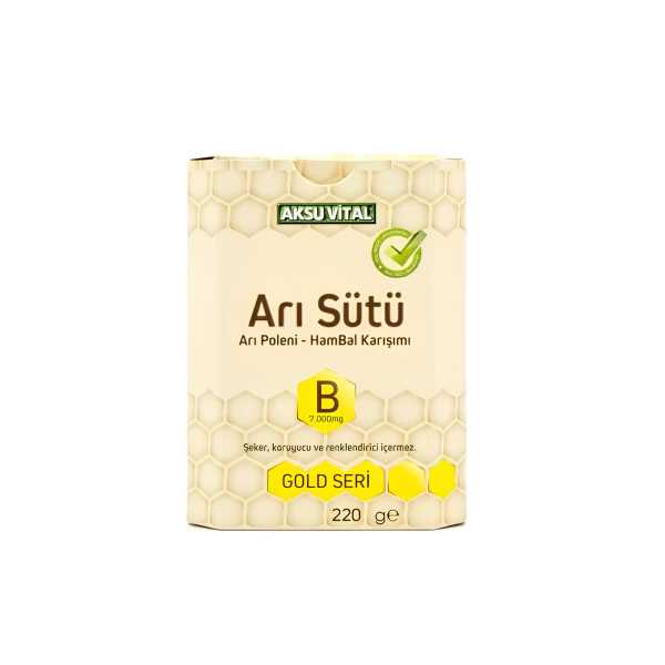 AKSUVİTAL ARI SÜTÜ BAL POLEN (B) 7.000 MG - ÇOCUK - 220 GR.