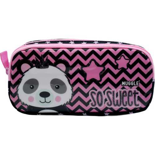 MUGGLE MU-7341 PANDA SİYAH KALEMLİK ÇANTA -6-