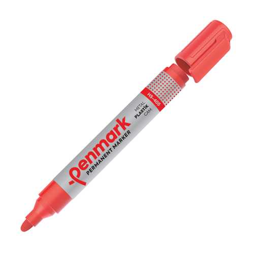 PENMARK PERMANENT MARKER YUVARLAK UÇ KIRMIZI E
