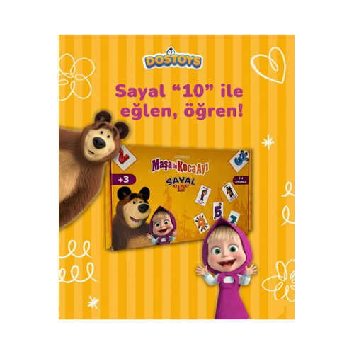 ANIMACCORD 2-4 KIŞILIK MAŞA İLE KOCA AYI SAYAL 10 EĞLEN ÖĞREN