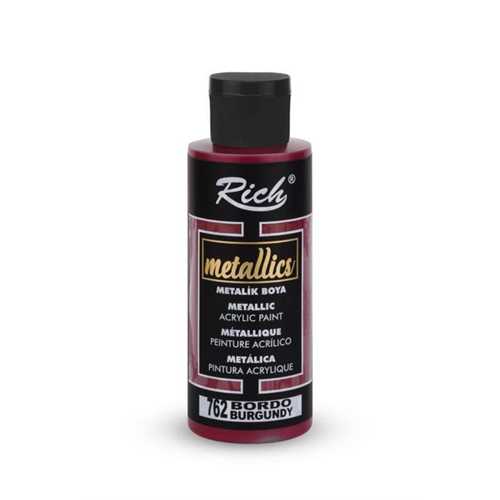 RİCH METALİK AKRİLİK 120ML 762 BORDO