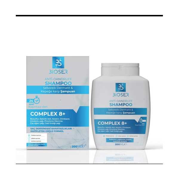 BİOSER ANTİ DANDRUFF SEBOREİK DERMATİT KEPEĞE KARŞI ŞAMPUAN 