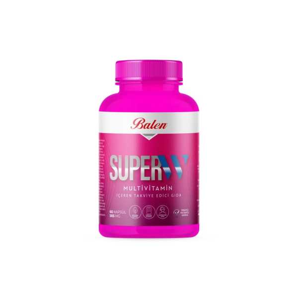 BALEN SÜPER-W MULTİVİTAMİN KAPSÜL KADINLARA ÖZEL * 585 MG 60 KAPSÜL