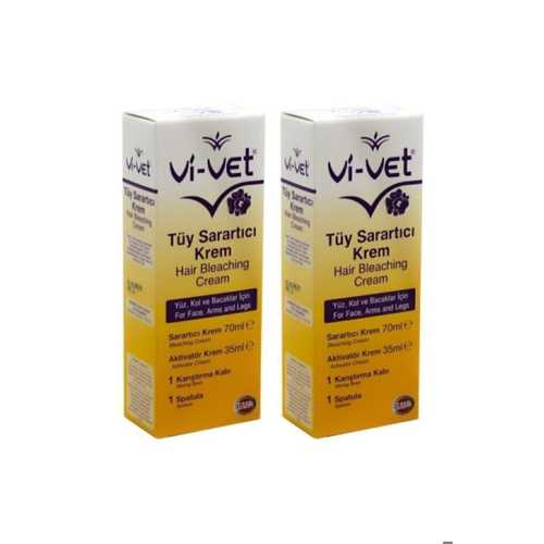 VİVET TÜY SARARTICI KREM 70ML X 2 ADET