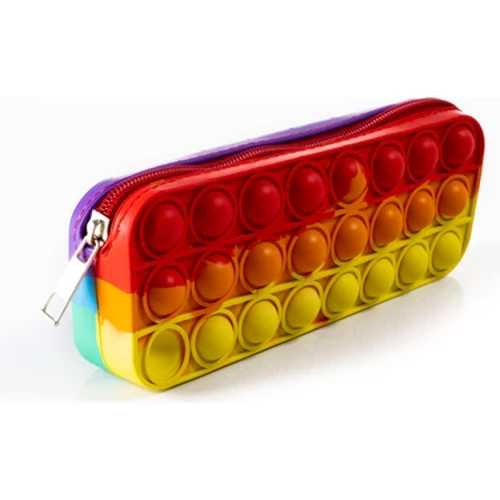 POP İT KALEMLİK ÇANTA CANLI RENK 25X13
