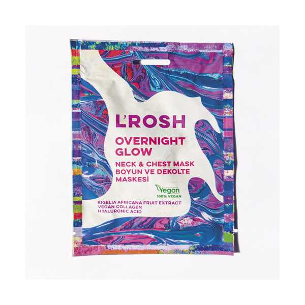 L'ROSH OVERNİGHT GLOW NECK & CHEST MASK - BOYUN VE DEKOLTE MASKESİ / 15 ML