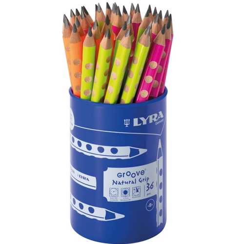 LYRA KURŞUN KALEM GROOVE B-NEON KAPLAMALI -36-