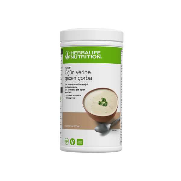 HERBALİFE NUTRITION SHOP  FORMÜL1 ÖĞÜN YERİNE GEÇEN ÇORBA MANTAR AROMALI 500G